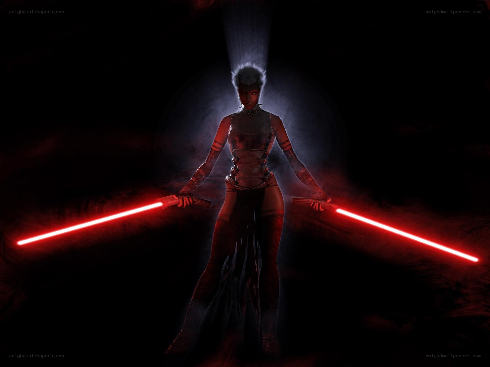 Darth Maul with dual lightsabers