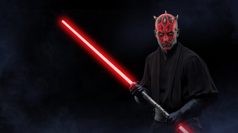 Darth Maul with Lightsaber — Black
