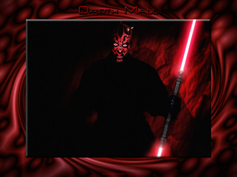 Darth Maul with red lightsaber