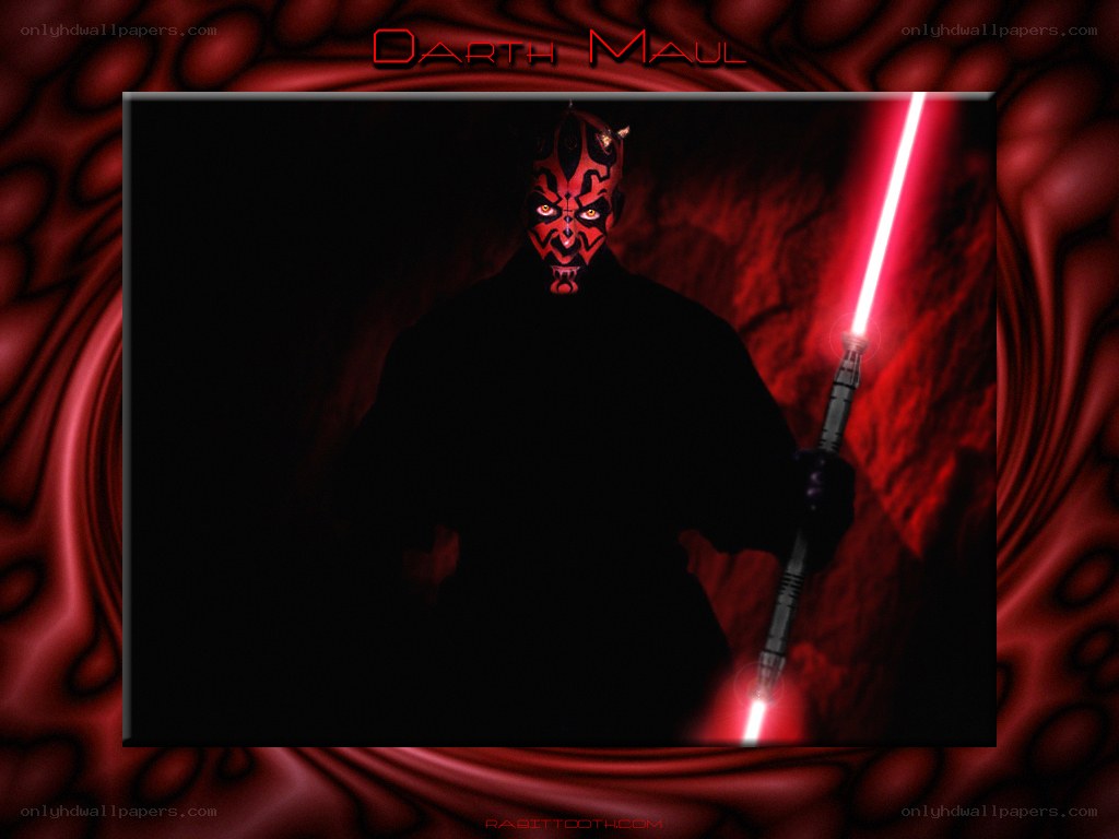 Darth Maul with red lightsaber