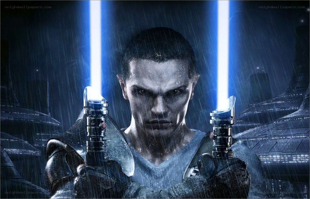 Darth Revan with dual lightsabers