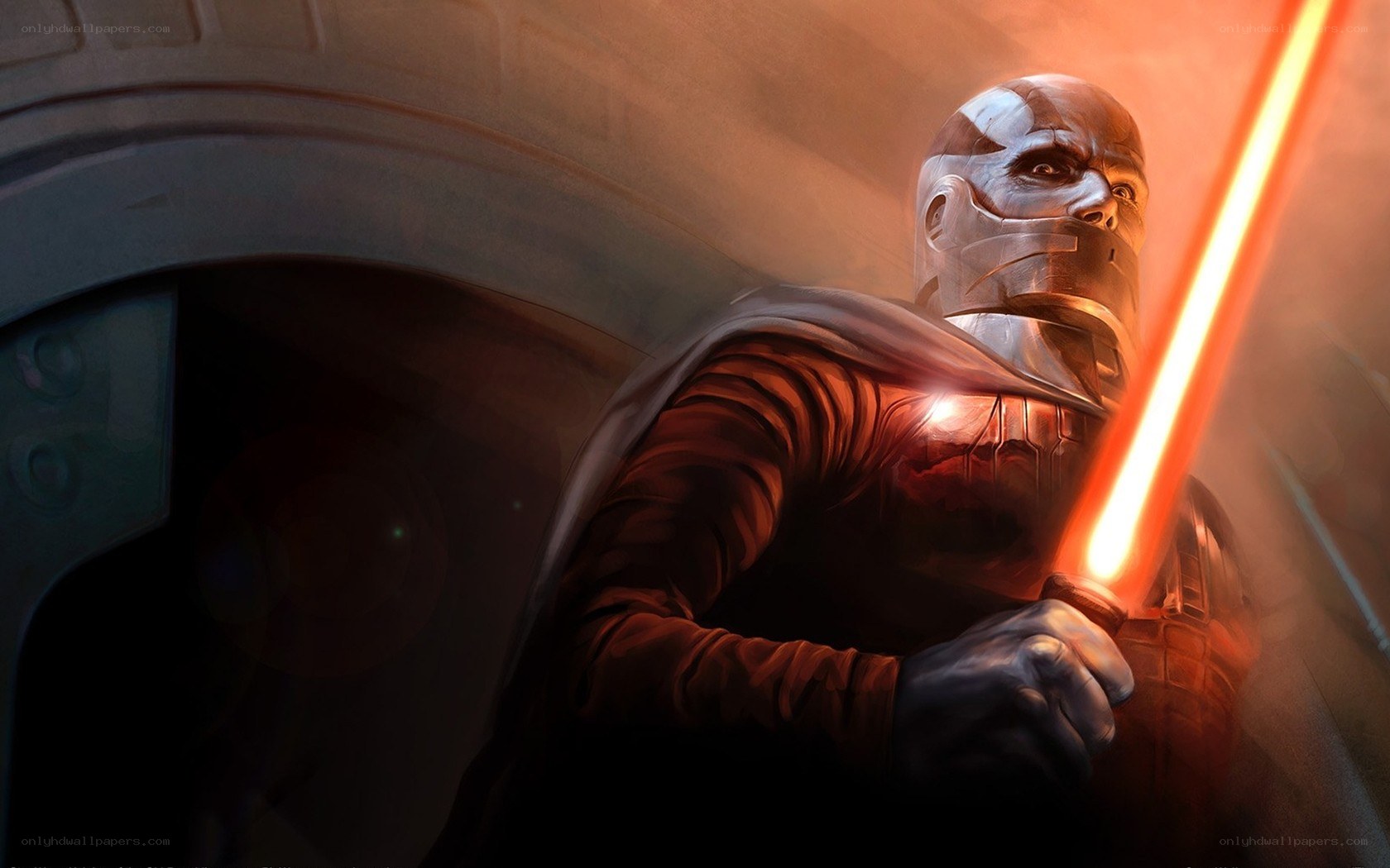 Darth Revan with red lightsaber