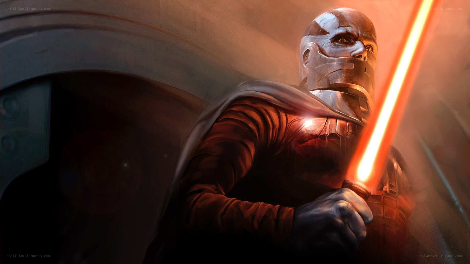 Darth Revan with red lightsaber
