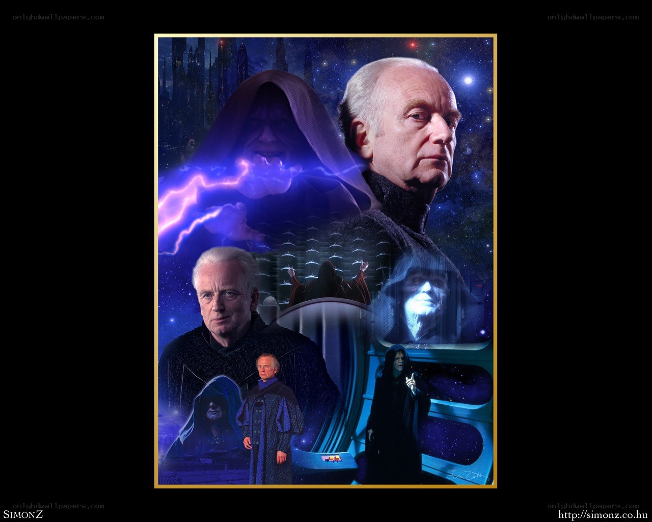 Darth Sidious collage artwork