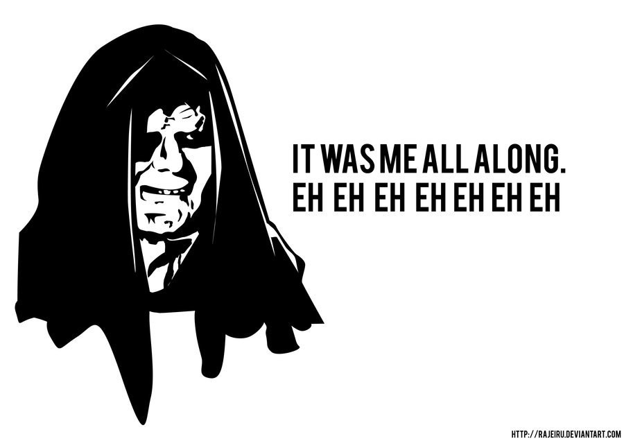 Darth Sidious reveal meme