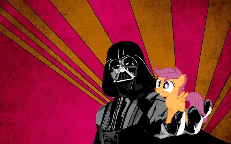 Darth Vader and a pony