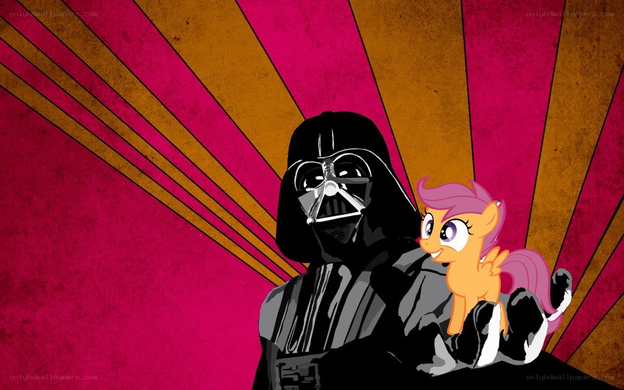Darth Vader and a pony