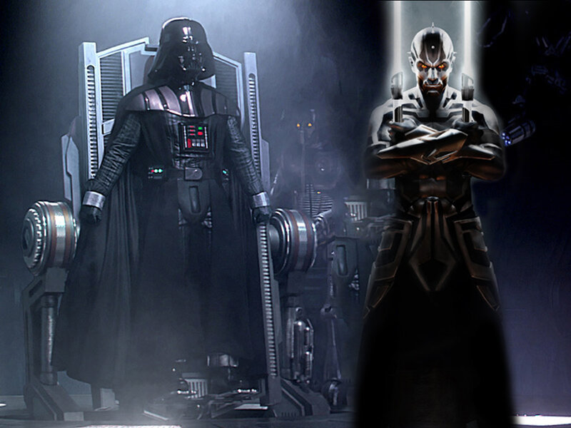 Darth Vader and a Sith Lord