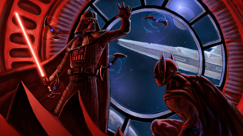 Darth Vader and Batman