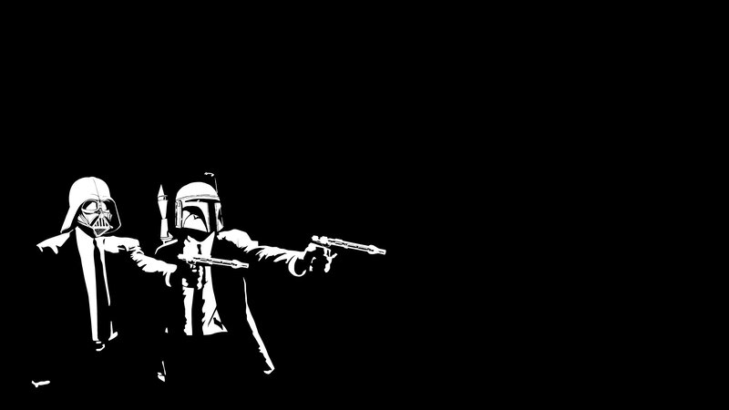 Darth Vader and Boba Fett art
