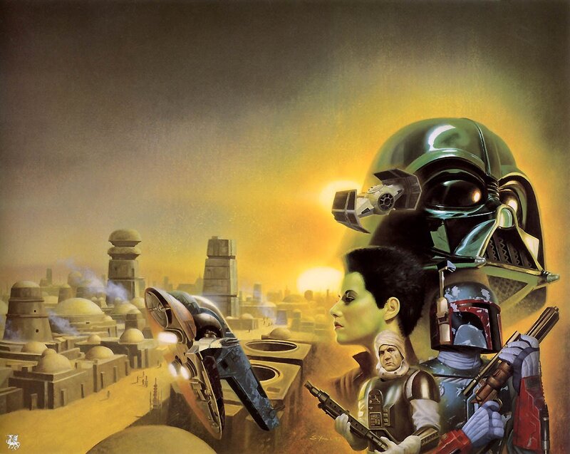 Darth Vader and Bounty Hunters — Yellow