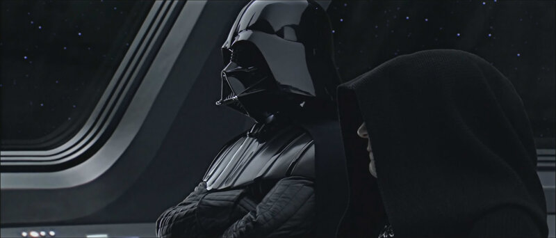 Darth Vader and Emperor — Black, Dramatic