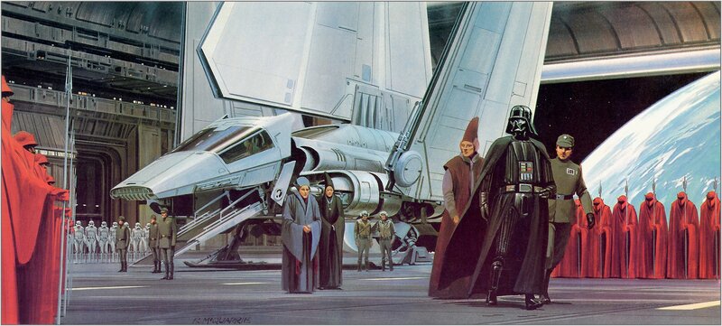 Darth Vader and Imperial Officers — Gray