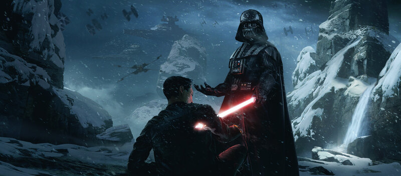 Darth Vader and Kylo Ren — Black