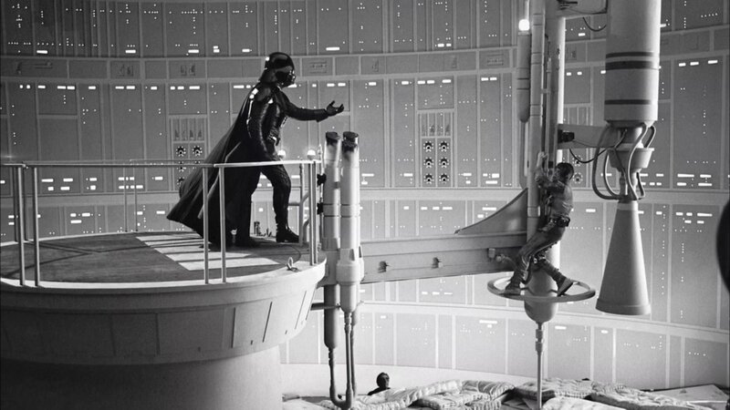 Darth Vader and Luke Skywalker — Black, Dramatic, Photograph, Character in Black Armor