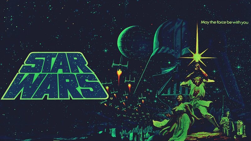 Darth Vader and Luke Skywalker — Green, Dramatic