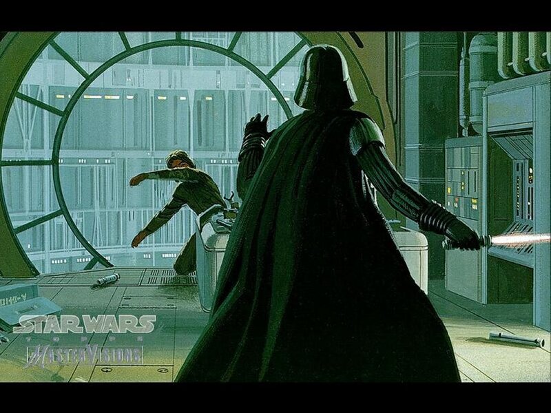 Darth Vader and Luke Skywalker — Green
