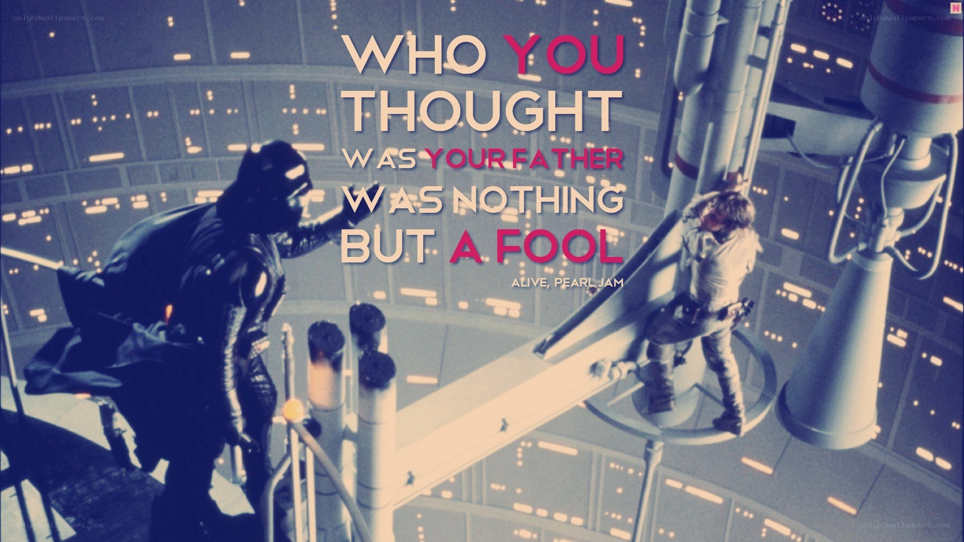 Darth Vader and Luke Skywalker scene