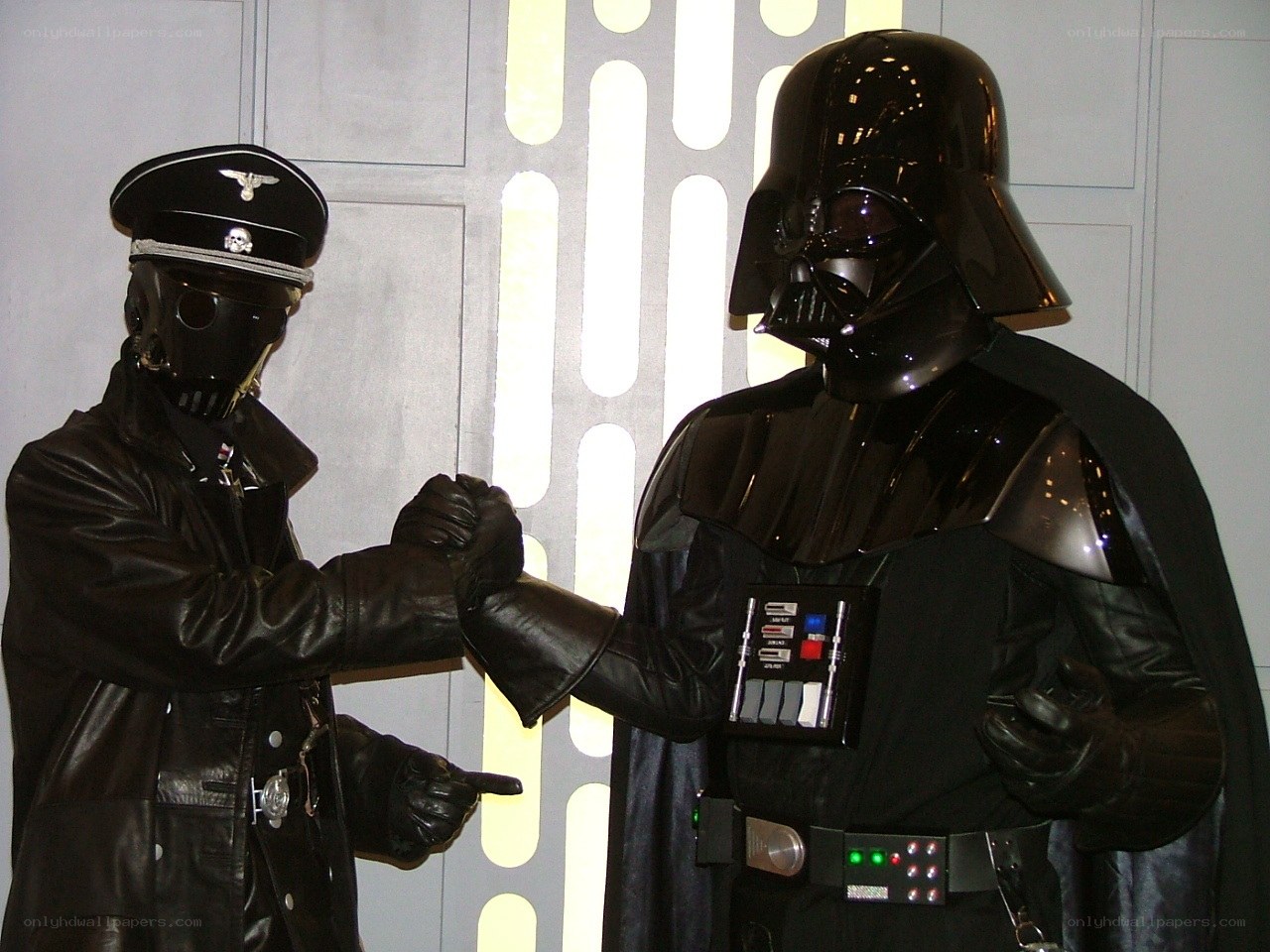 Darth Vader and Nazi cosplayer