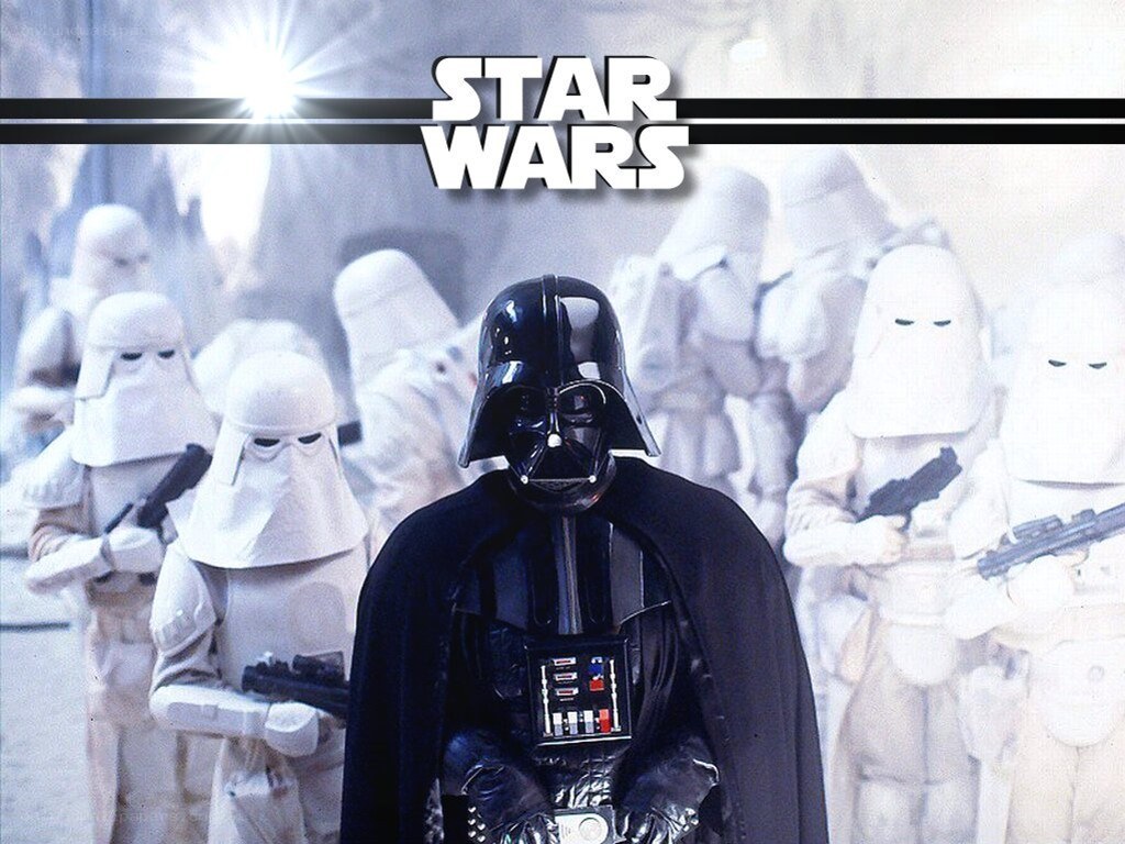 Darth Vader and snowtroopers