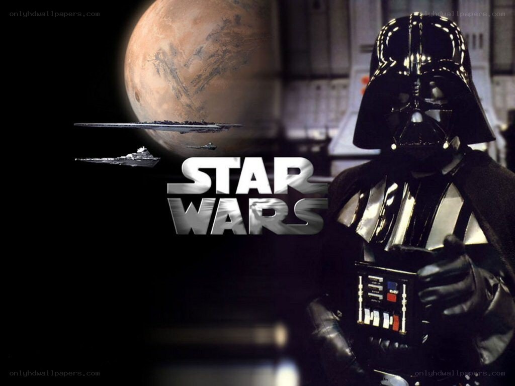 Darth Vader and Star Wars logo