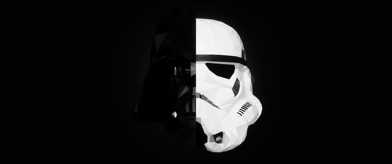 Darth Vader and Stormtrooper Helmets
