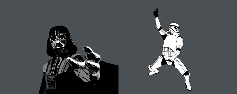 Darth Vader and Stormtrooper