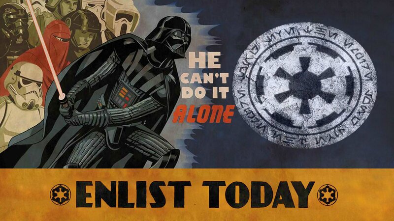 Darth Vader and Stormtroopers — Black