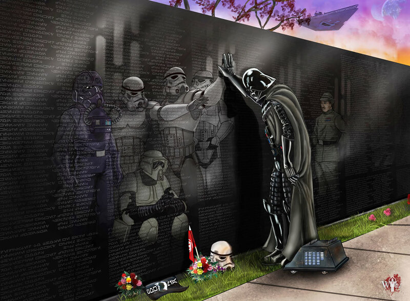 Darth Vader at Memorial — Black