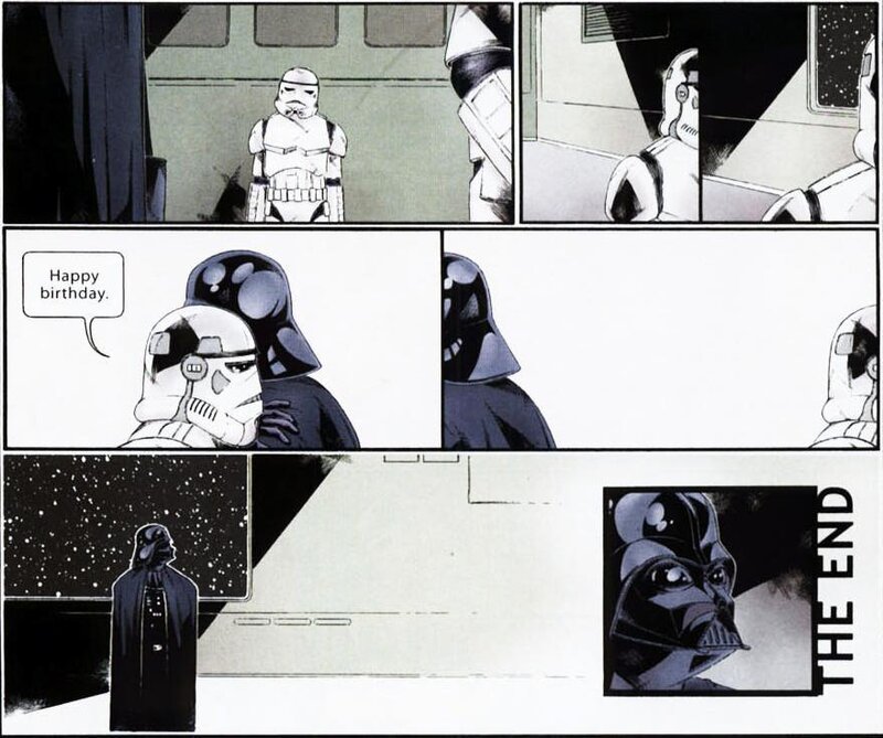 Darth Vader birthday comic