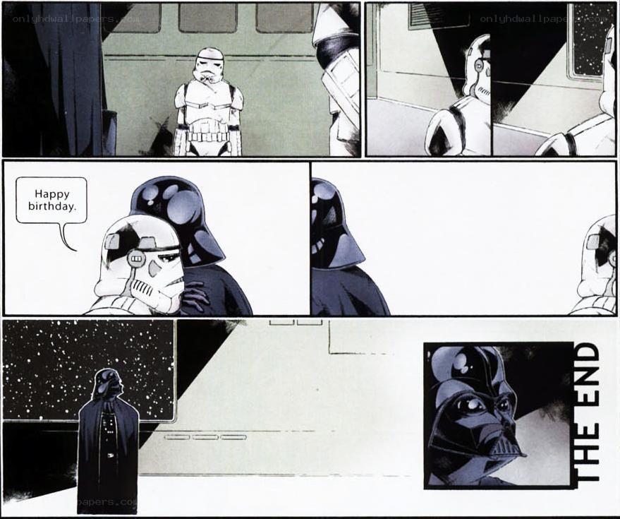 Darth Vader birthday comic