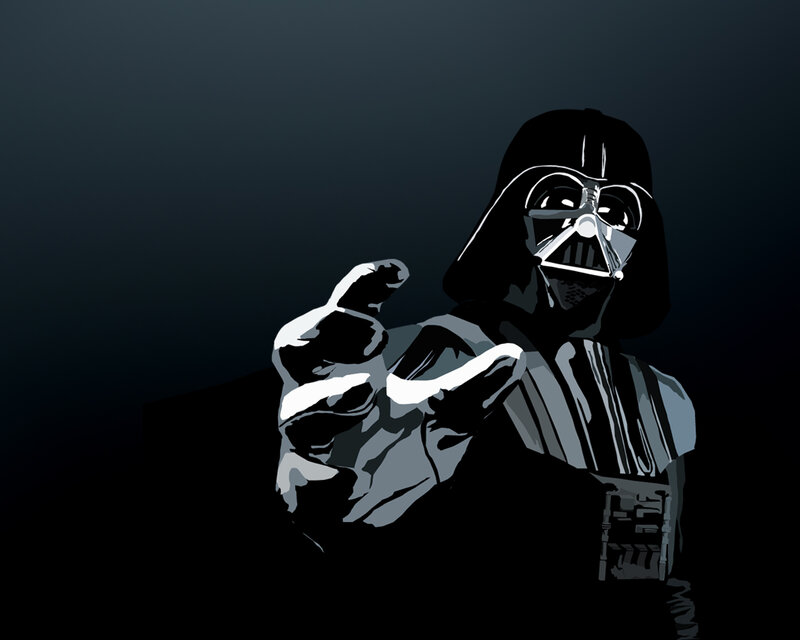 Darth Vader Character — Black, Dramatic, Digital Art