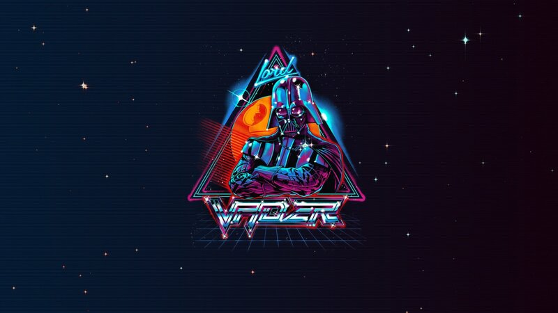 Darth Vader Character — Blue