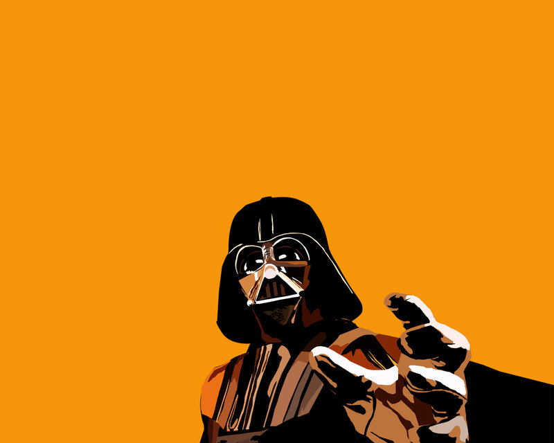 Darth Vader Character — Orange