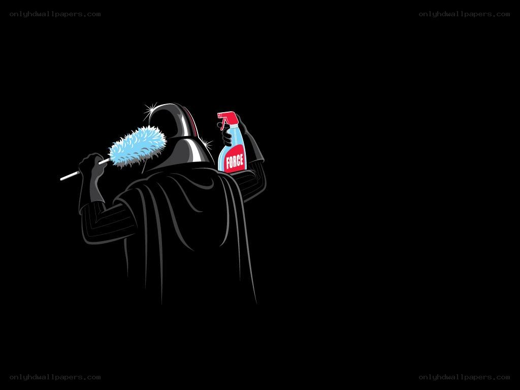Darth Vader cleaning
