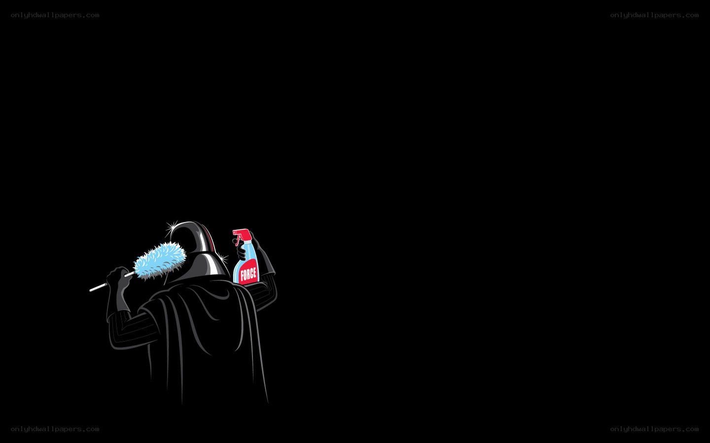 Darth Vader cleaning