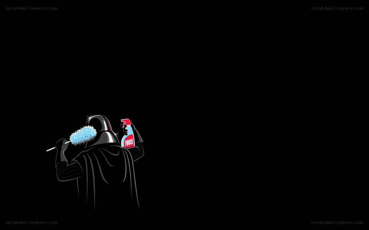 Darth Vader cleaning