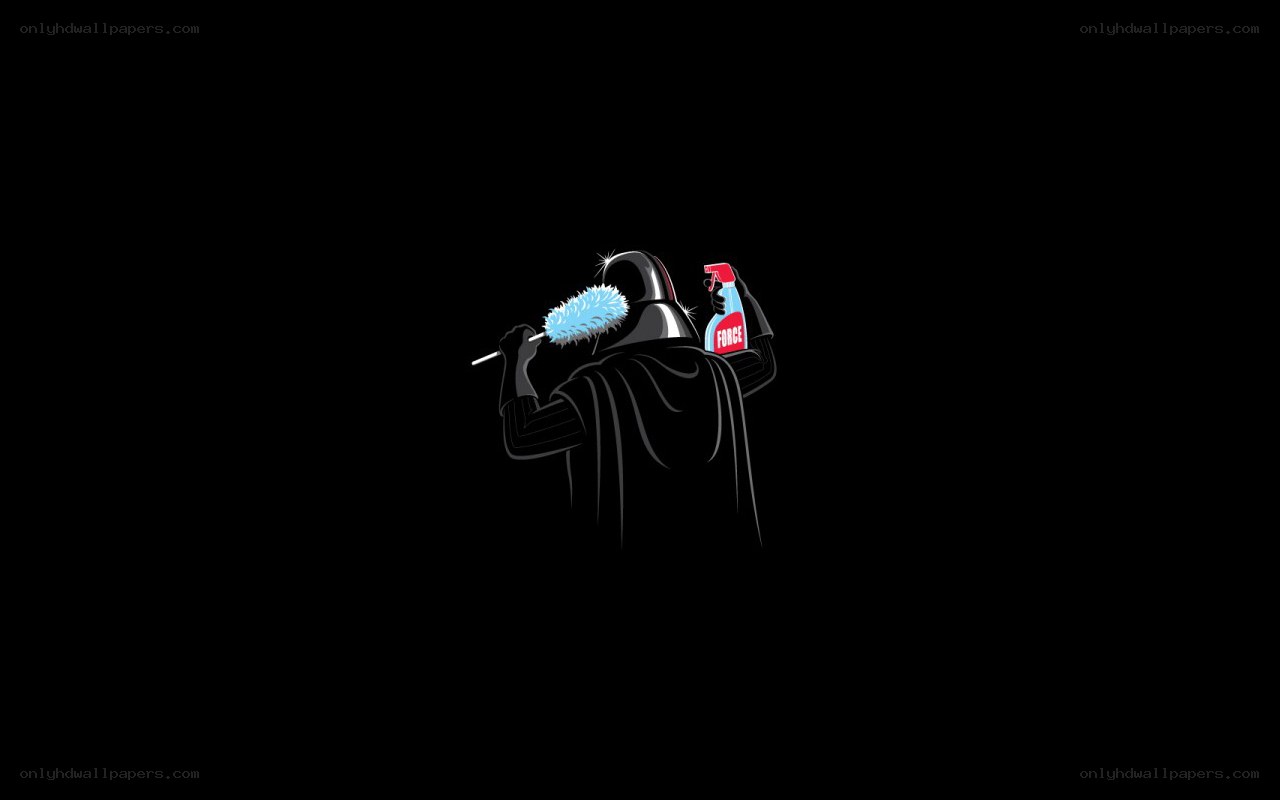 Darth Vader cleaning