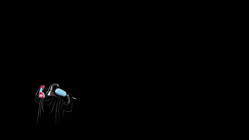 Darth Vader Cleaning — Black