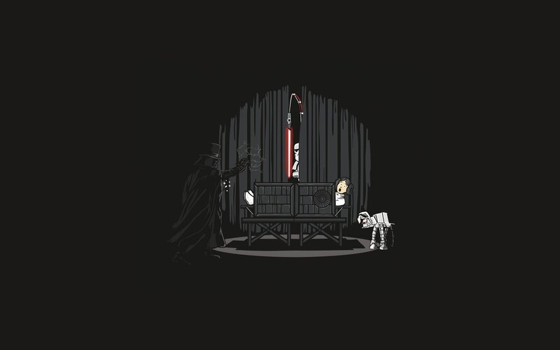 Darth Vader Confronting Leia