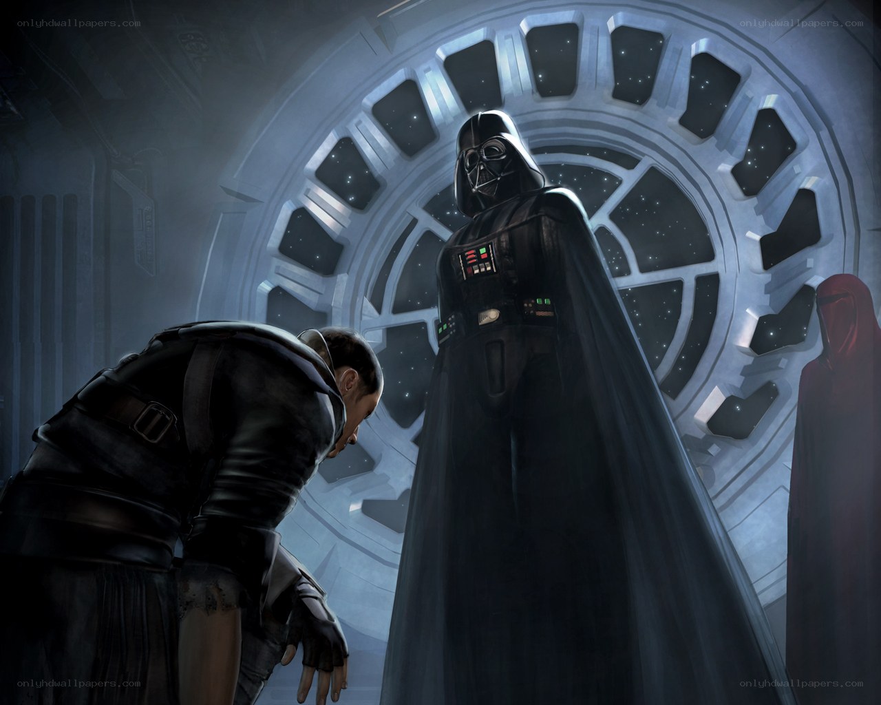 Darth Vader confronts a captive