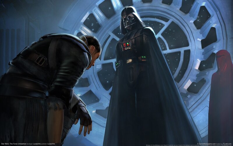 Darth Vader confronts a rebel