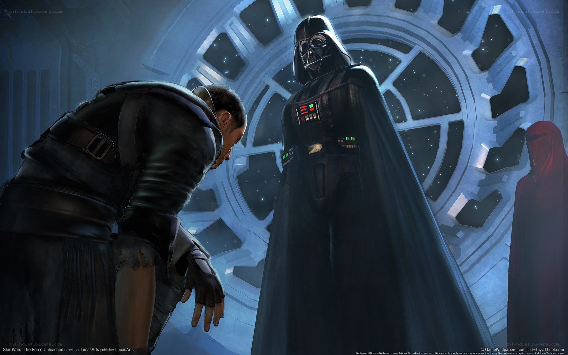 Darth Vader confronts a rebel