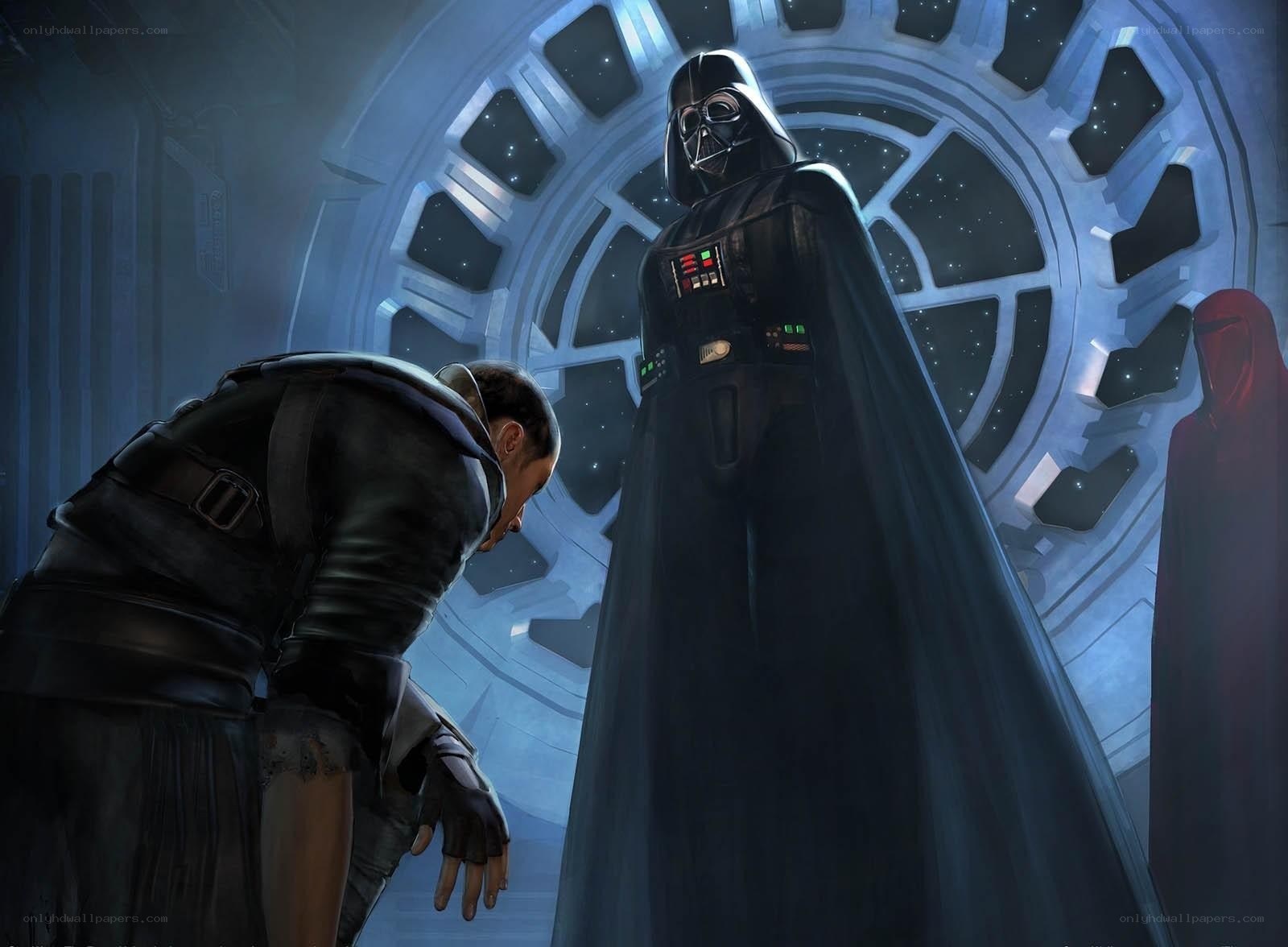 Darth Vader confronts a rebel