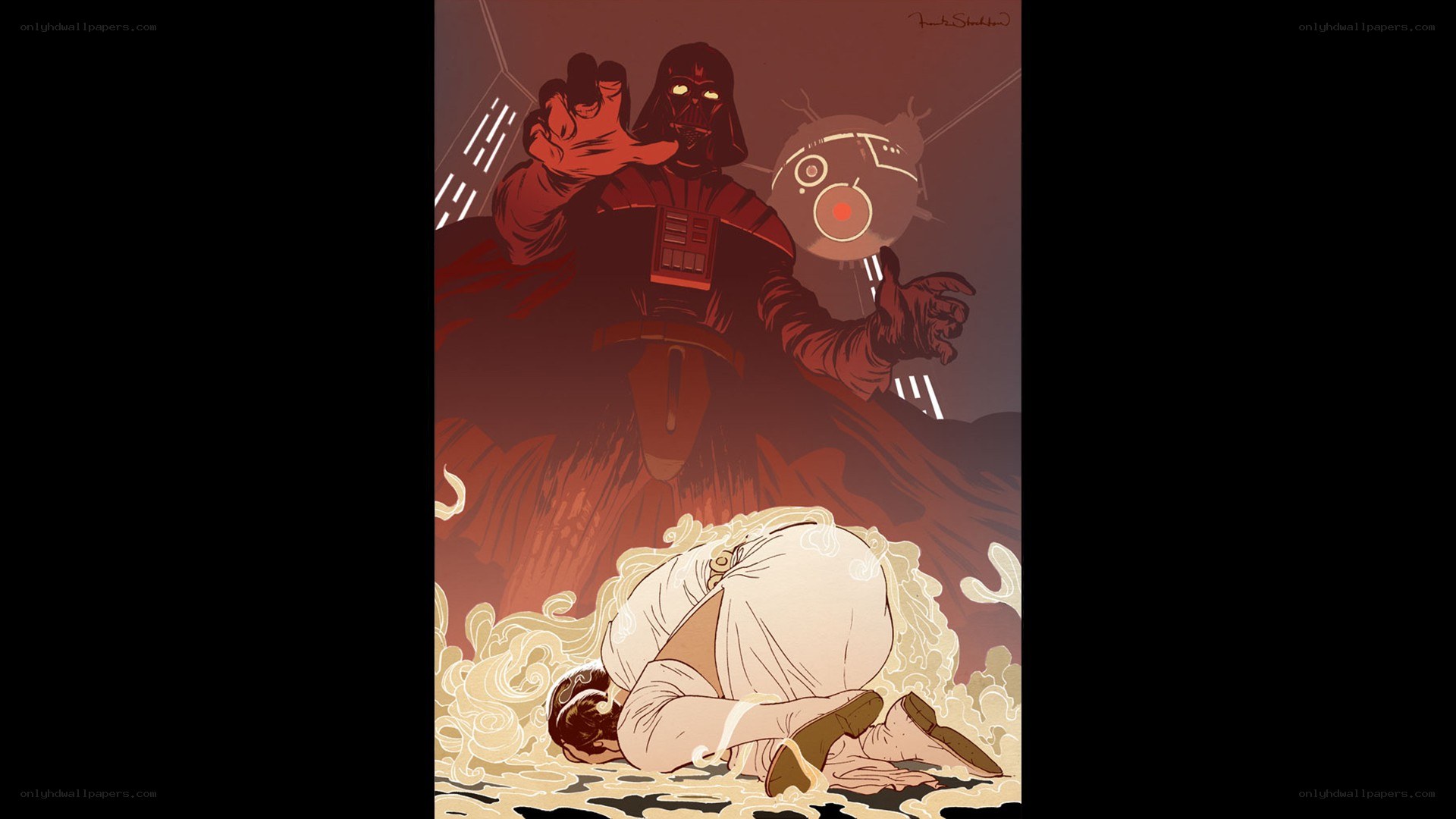 Darth Vader confronts Leia