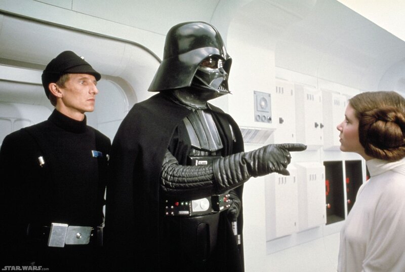 Darth Vader confronts Leia