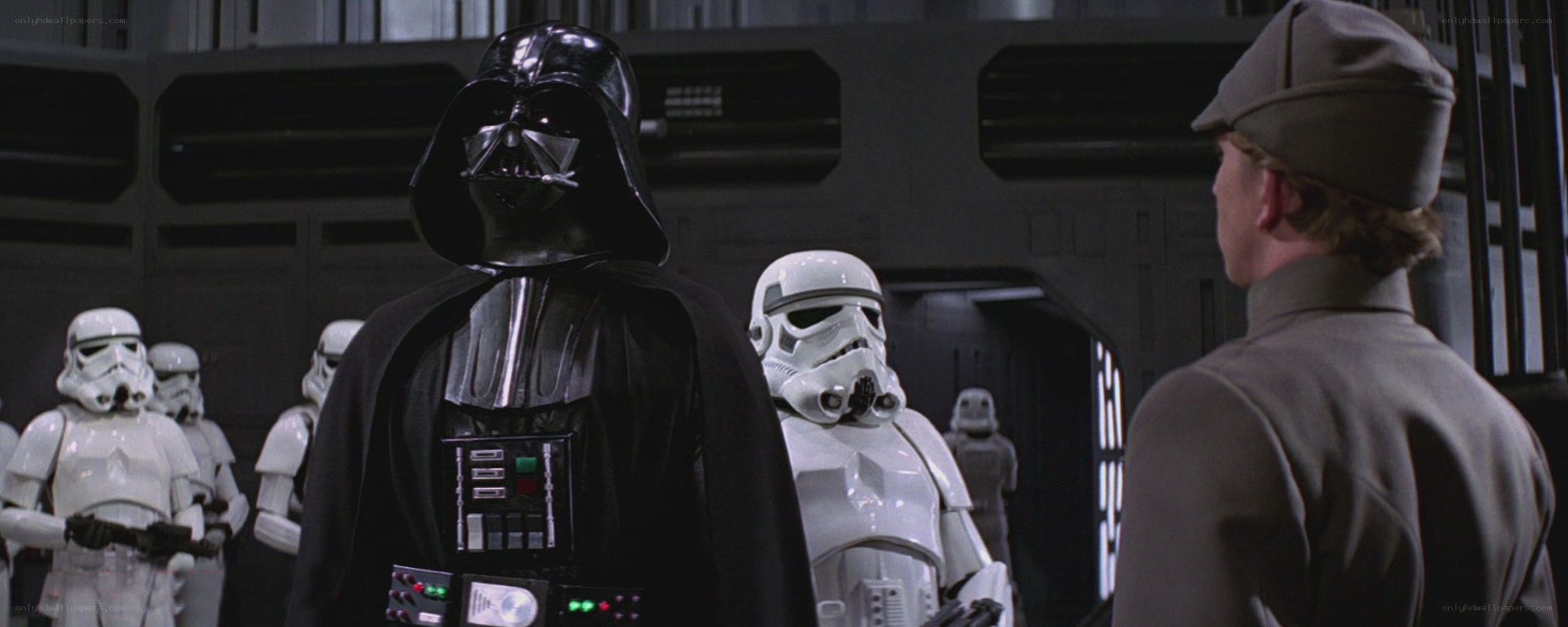 Darth Vader confronts officer