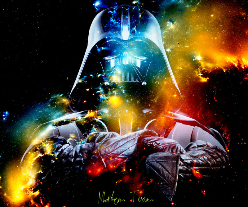 Darth Vader cosmic portrait