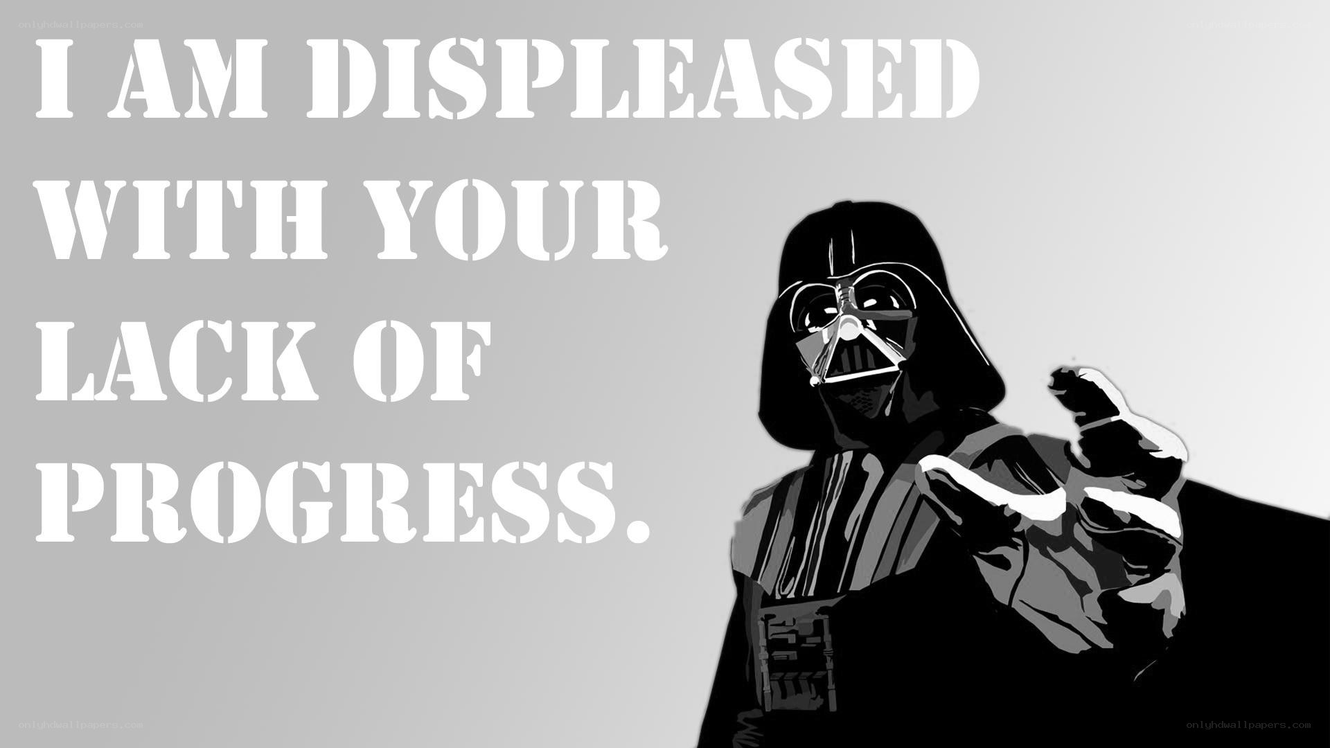 Darth Vader displeased quote
