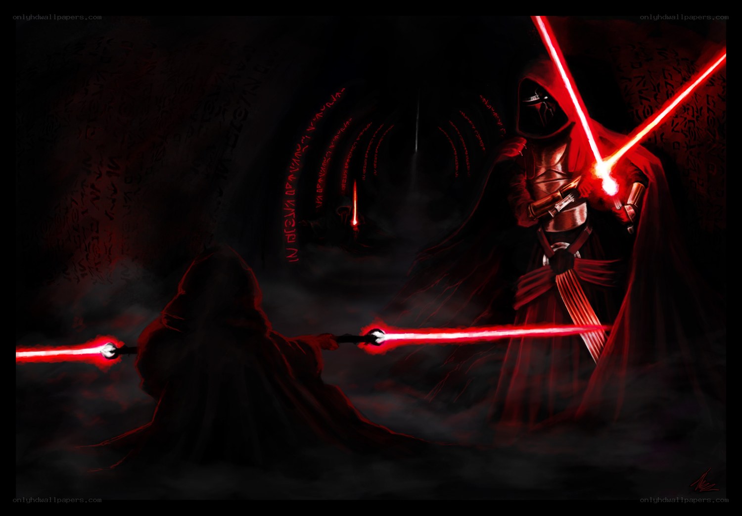 Darth Vader duels with Sith